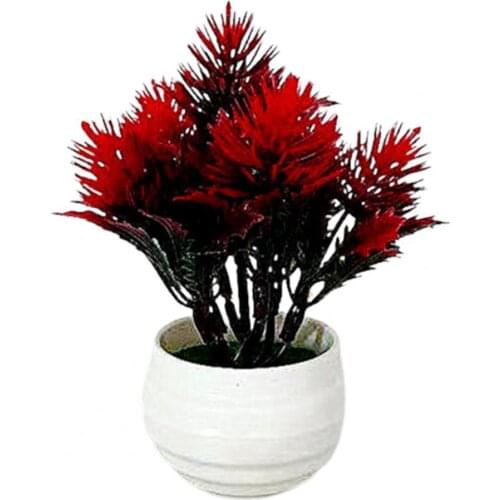 1 Set Simulation Bonsai Realistic Non-fading Plastic Durable Artificial Large Pine Plants Indoor Outdoor Decorating