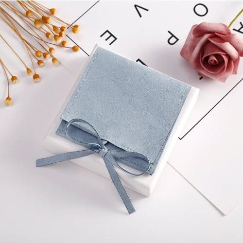 Small Microfiber Velvet Bag Purple Jewelry Pouches Presents Bags for Earrings Necklace Christmas Jewellery Wedding Gift Package