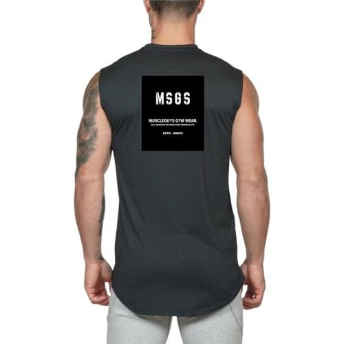 Mens Tank Top Brand Casual Fashion Workout Cotton Musculation Gym Clothing Bodybuilding Fitness Singlets Sleeveless Sports Vest