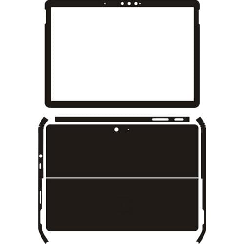 Carbon fiber Laptop Sticker Skin Decals Cover Protector for Microsoft surface go2 10"