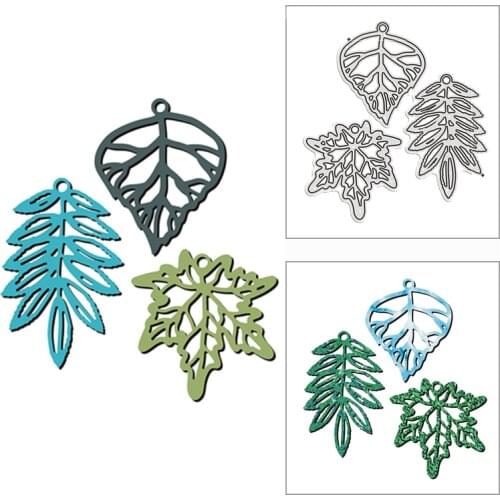New 2021 Maple Olive Bodhi Leaves Metal Cutting Dies for DIY Scrapbooking and Card Making Decorative Embossing Craft No Stamps