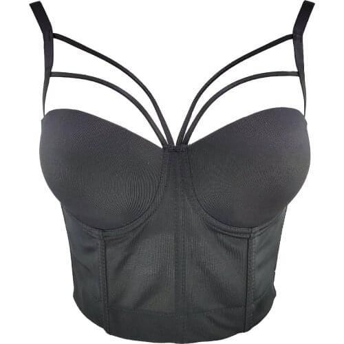 New Arrival 4 Colors Women Sexy Black Cotton Crop Tops Camisole Ladies Trendy High Street Adjustable Camis