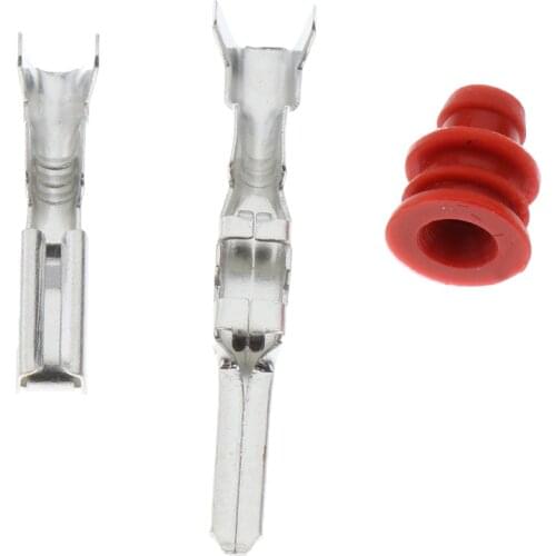 2 Sets Car Vehicle Electrical Wire Connector Crimp Terminal 2.2mm 16Pin Plug