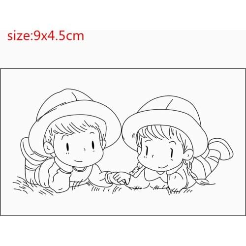 Transparent Silicone Clear Rubber Stamp Sheet Cling Scrapbooking DIY Cute Pattern Photo Album PaperCard Decor Friendship Stamp