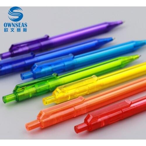 Journal 1Pcs Candy Color Ballpoint Pen Kawaii Ball Point 1 mm Black Blue Ink Pens Office Stationery For Back To School Supplies