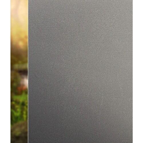 200cm Length Static Cling Window Film Frosted Gray Private Home Decorative Glass Sticker For Window Door Cabinet Table Surface