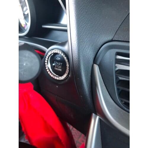 Car Styling Engine Start Stop Ignition Ring For Hyundai Elantra GT i20 ix25 i30 1 2 3 ix35 ix55 Kona Nexo Santa Fe 4 Accessories