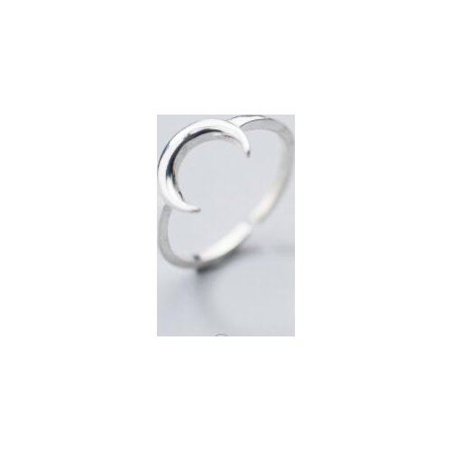 1.5MM VERY thin 100% Authentic REAL.925 Sterling Silver Fine Jewelry Crescent Moon Ring GTLJ1411