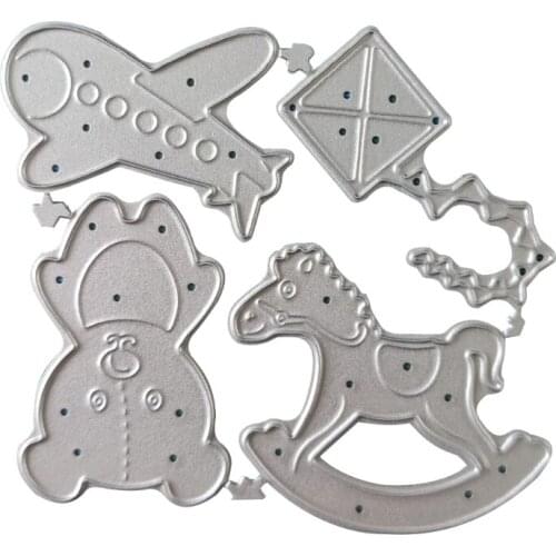Trojan Bear Metal Cutting Dies Stencil Scrapbooking DIY Album Stamp Paper Card Embossing Decoration Craft