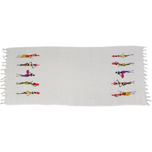 Turkish Towel Printed Peshtemal 100% Organic Cotton Handmade Towel, Beach Towel, Bathroom Towel,Spa,Adult,Decorative,Sports