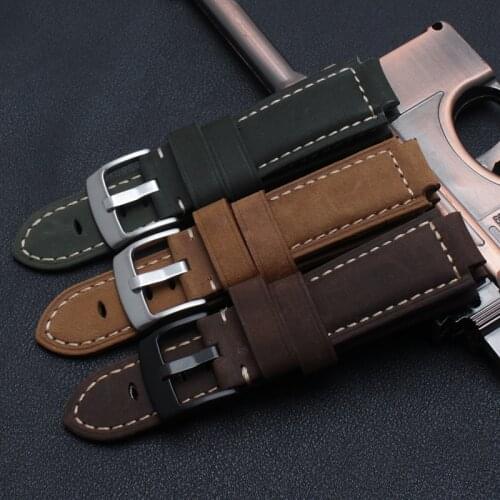 Garmin Forerunner 220/235/620/630/735XT Smart Watch 22*15mm High Quality Genuine Leather Watchband Garmin Bracelet