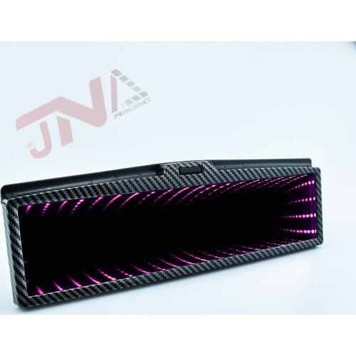 Water Trasfer Car Mirror LED Wide Vision Angle Clip-on Type Rearview Mirror