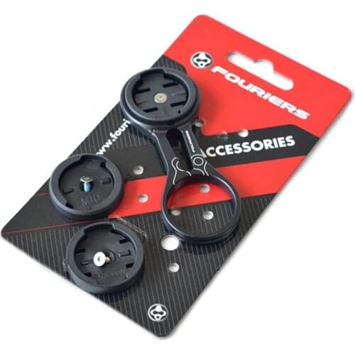 Fouriers HA-S026 Steerer Tube Type Bicycle Computer Mount for MTB Road Bike Handlebar Compatible Garmin MIO Bryton