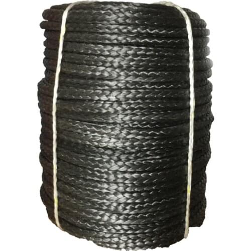 16mm x 100m 12 Strand UHMWPE Braid Synthetic Rope Towing Rope Pulling Rope