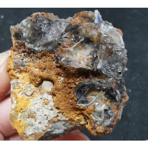 30.8gNatural rare transparent fluorite mineral specimen and stone decoration crystal healing energy QUARTZ GEM