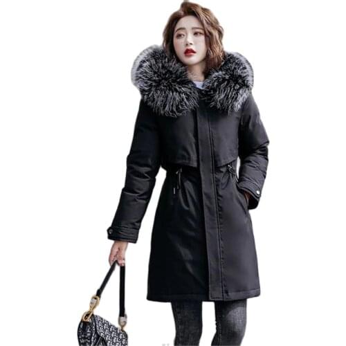 Женские парки с мехом BAQCN China At AliExpress