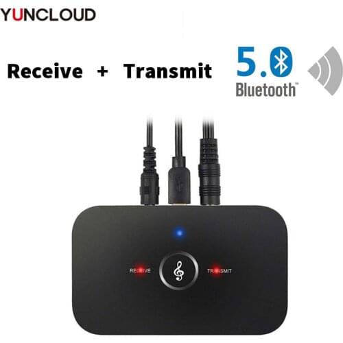 Bluetooth 5.0 Audio Transmitter B6 BT5.0 Receiver RCA 3.5mm AUX Jack USB Dongle Music Wireless Adapter For Car PC TV Headphones