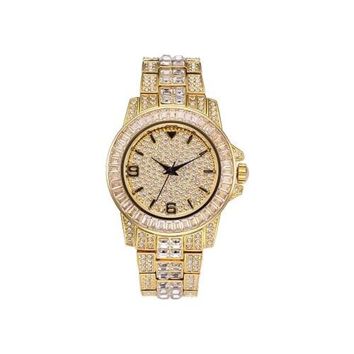 Classic Arabic Watch Men Top Brand Luxury Men Watch Waterproof Male Clock Full Diamond Quartz Iced Out Watch With Box