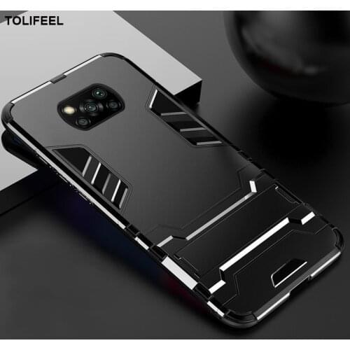 For Xiaomi Poco X3 NFC Case Silicone Cover Anti-Knock Hard PC Robot Armor Slim Phone Back Cases For Xiaomi Poco X3 NFC Capa
