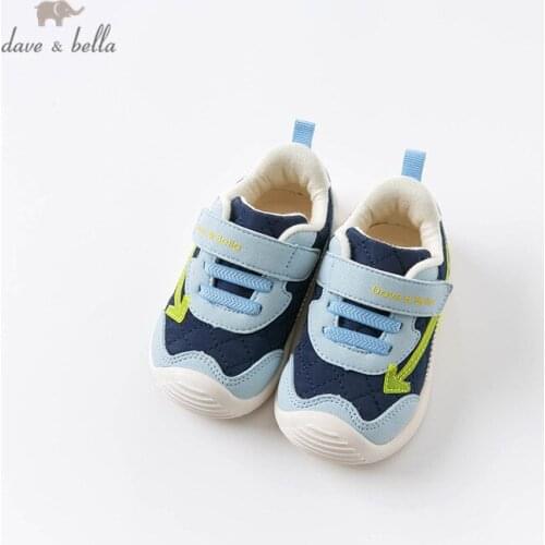 DB15537 Dave Bella autumn baby boys fashion patchwork letter shoes new born boy casual shoes