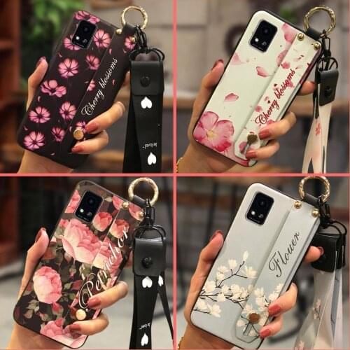 Phone Holder Kickstand Phone Case For ZTE Blade A31 New Arrival Lanyard Anti-dust Shockproof