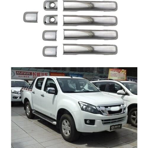 For Isuzu D-Max 2012 2013 2014 2015 2016 2017 2018 High-quality Car The door handle bowl Covers ABS Chrome Accessories Stickers
