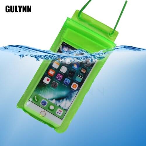 For Universal 4.8"-6.0" Waterproof Pouch Case Cover for iPhone X 8 7 11 12 Samsung Galaxy S20 Swimming Camera Mobile Phone Bag