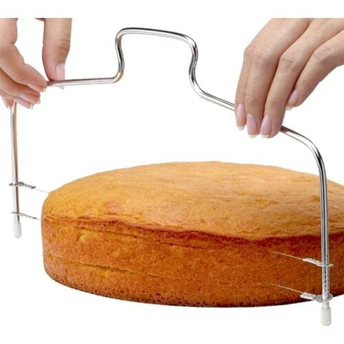 Double Line Cake Cut Slicer Adjustable Stainless Steel Device Cake Decor Mold DIY Bakeware Kitchen Cooking Tool Dropshipping