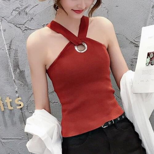 Camisole female ice silk design spring autumn crop top women blusas mujer de moda 2020 verano crop top t shirt Camis