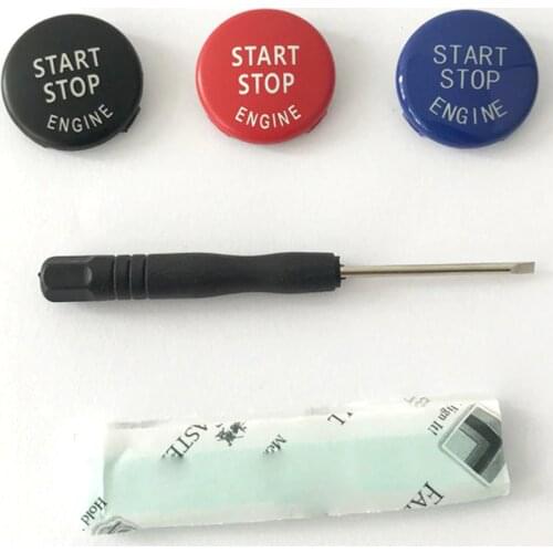 Car Engine Start Stop Switch Button Replace Cover For BMW 1 3 5 Series X5 6 E81 E87 E90 E91 E92 E93 E60 E84 E83 E70 E71 E72 E89