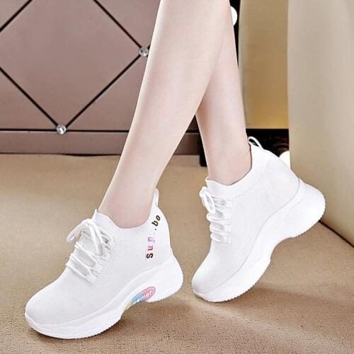 Women Sneakers Ladies Sports Shoes Ladies Trainers Platform Woman Baskets Femme Dames Black Mujer Tenis Feminino