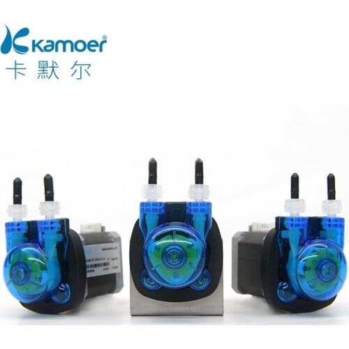 Kamoer Micro Peristaltic Pump Dosing Pump 24V Stepper Motor Straight/L Plate Transfer Viscous Non-viscous Liquids