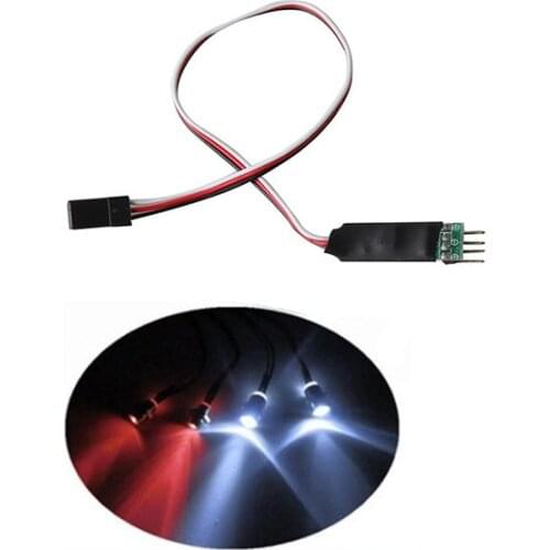 Model Car Light 3 Channel LED Lamp Switch Panel System 3CH Turn on Off Flashing Light Control Board for RC Car FS-GT2B