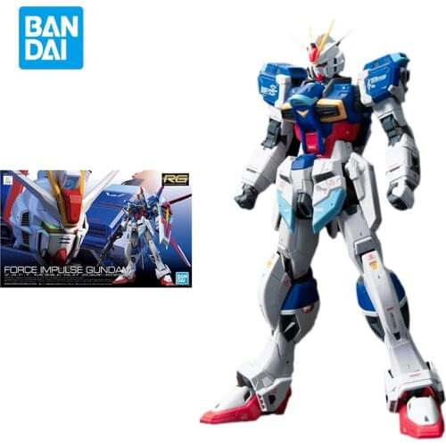 Bandai Gundam Model Kit Assemble Figure RG 33 1/144 IMPULSE Anime Air Combat Japanese Animation Action Dolls Childrens Toys