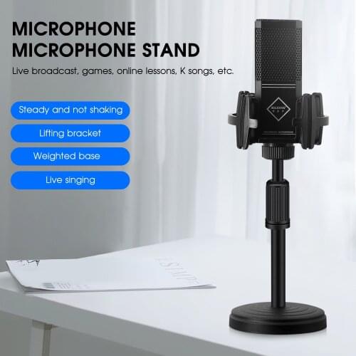 Desktop Microphone For singing Recording Gaming Live Broadcast Professional Microphone With Stand For PC Mic Output Volume ML800