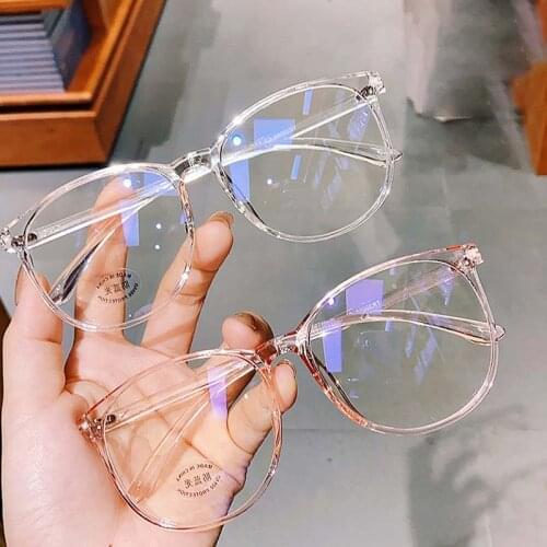 Blue Light Blocking Glasses Anti Eye Strain Fashion Big Frame Glasses For Reading Play Computer HSJ88