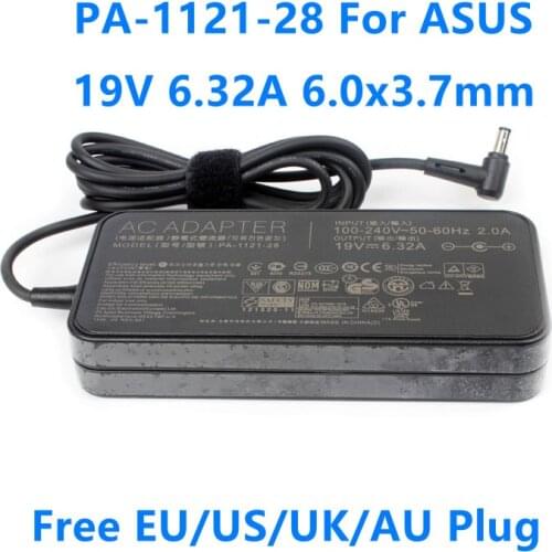 Genuine PA-1121-28 19V 6.32A 120W 6.0×3.7mm AC Adapter Power Supply Charger For ASUS TUF Gaming FX705GM FX505GD FX705GE Laptop