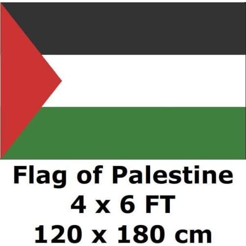 Palestine Flag 120 x 180 cm 100D Polyester Large Big Palestinian Flags And Banners National Flag Country Banner