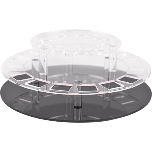 Premium 360 Rotating Lipstick Tower Clear Spinning Organizer Nail Polish Case Rack Stand