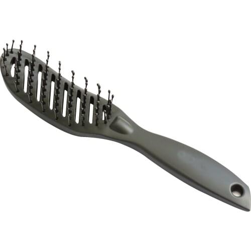 Pro Hair Salon Anti-static Heat Curved Vent Comb Rows Tine Brushes Hair Scalp Massage Combs Hairdressing Tools