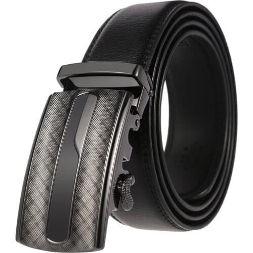 New Famous Brand Belt Men Top Quality Genuine Luxury Leather Belts Men,Strap Male Metal Automatic Buckle Mens Belts 3.5cm G25-1