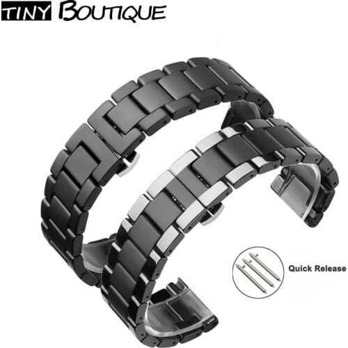 Ceramic Watch band for 20 22mm samsung gear s2 S3/Galaxy 46mm 42mm Replacement Strap for huawei watch GT/HONOR Magic WATCH 2