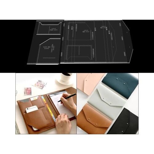 Laser Cut Template Diy Leather Handmade Craft Sewing Pattern Card Bag Acrylic Stencil