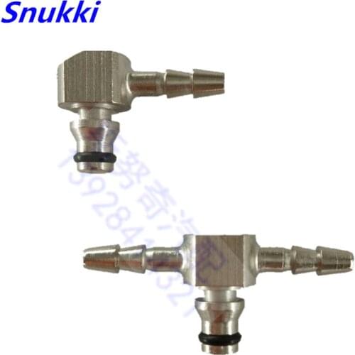T Type Rail Injector Return Oil Backflow Pipe Connector Metal Tee connector for Bosch Injector connector metal fittings 2pcs