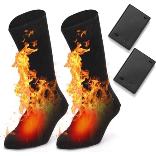 Thermal Cotton Electric Heated Socks Cold Weather Heat Socks Sport Ski Socks Winter Foot Warmer Electric Warming Sock Men Women