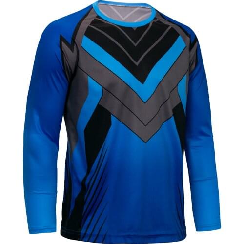 WEIMOSTAR Spring Cycling Jersey Men Long Sleeve bicycle Clothing Tops Downhill Motocycle Quick Dry Blue MTB Road Bike Shirts Top