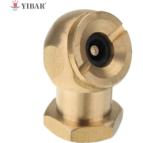 1/4" NPT Golden Tyre Inflator Valve Connector Air Chuck Ball Tire Clip Lock-On