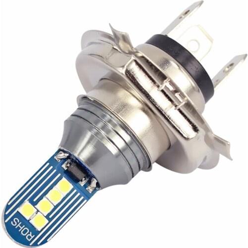 1Pcs H4 Lemon Green Fog Light Bulb Car Headlight Driving Running Front Lamps Auto 3030 LED 10 SMD DC 12V