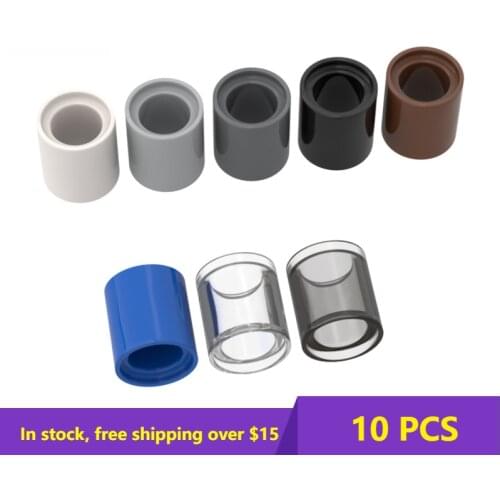 10PCS Plate Brick Compatible Assembles Particles 18654 1x1 For Building Blocks Parts DIY LOGO Educational Gift Toys