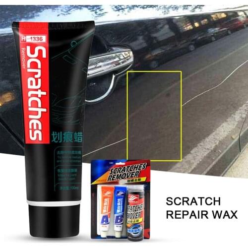 100ML Black Tube Single Scratch Repair Wax With AB Repairing Agent Cleaning Cloth Car Scratches Repair Polishing Wax Cream Paint